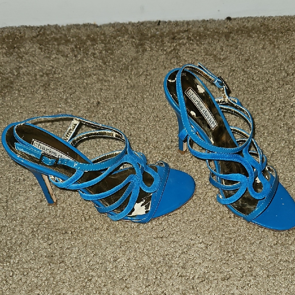Michael Antonio Blue Strappy Heels